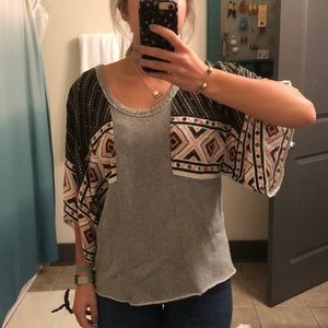 Free People tunic/sweatshirt material